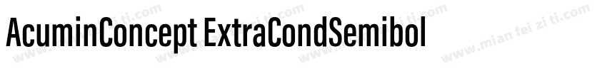 AcuminConcept ExtraCondSemibold字体转换